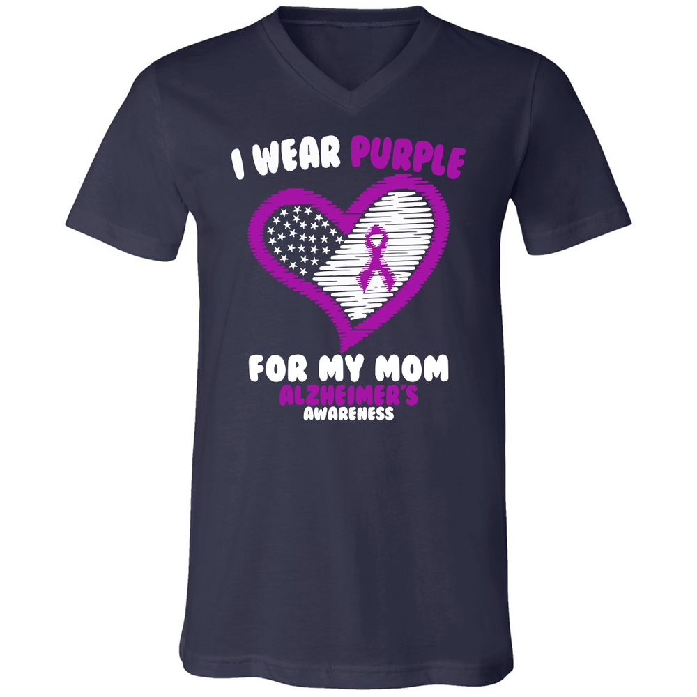 Unisex V-Neck T-Shirt - 2ZV2TWX9 - Navy - 2