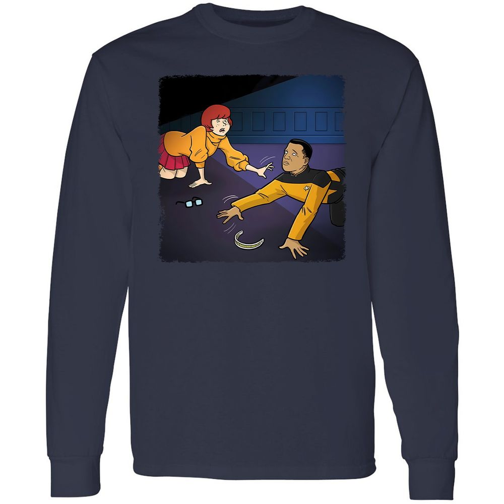 Long Sleeve T-Shirt - QZPGL7PL - Navy - 2