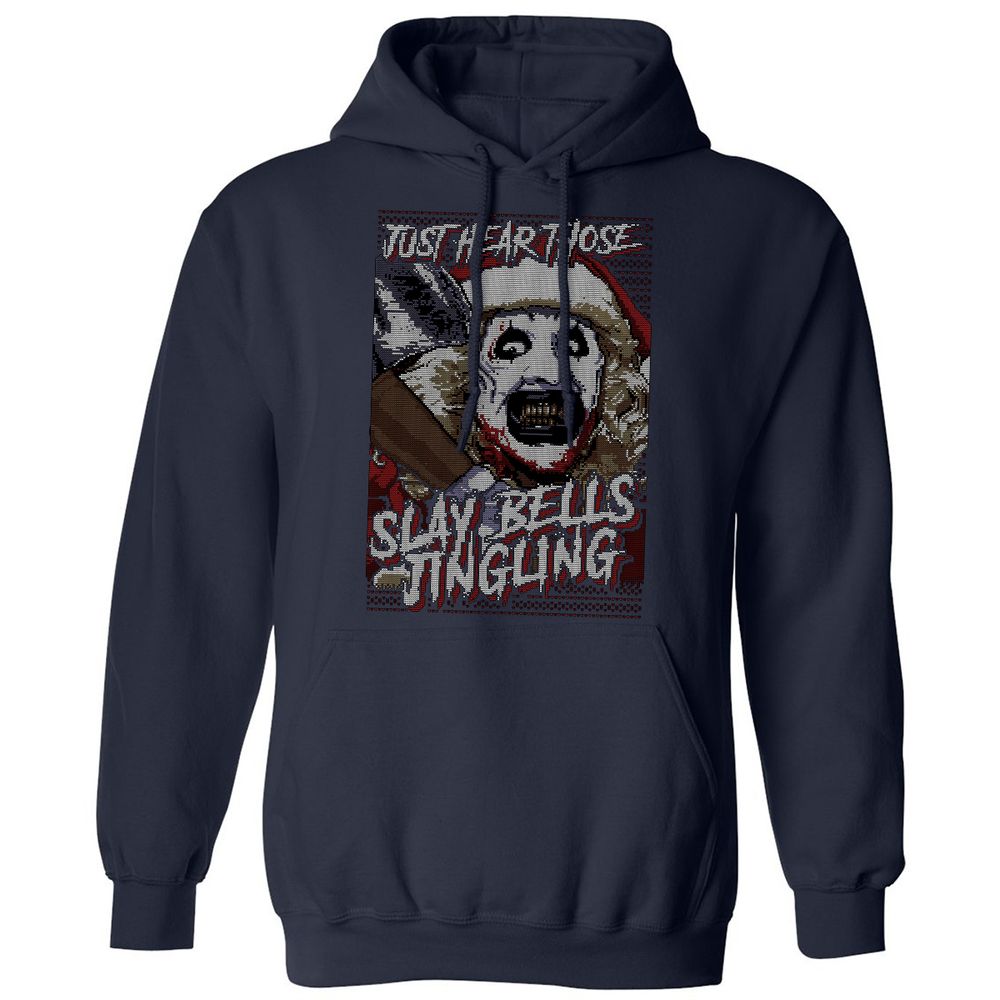 Slay Bells Jingling Classic Unisex Hoodie - Navy - 2
