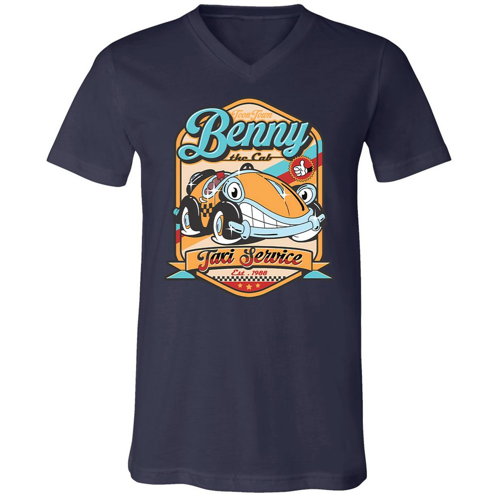 Unisex V-Neck T-Shirt - 2JTHAMFJ - Navy - 2