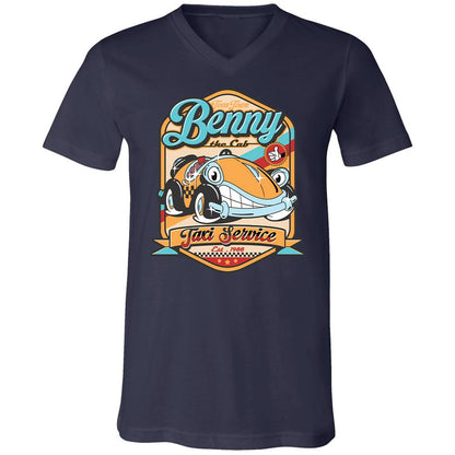 Unisex V-Neck T-Shirt - 2JTHAMFJ - Navy - 2