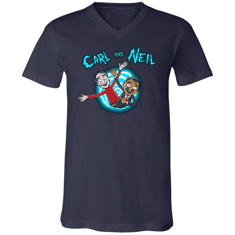 Unisex V-Neck T-Shirt - 6GF2NGBS - Navy - 2