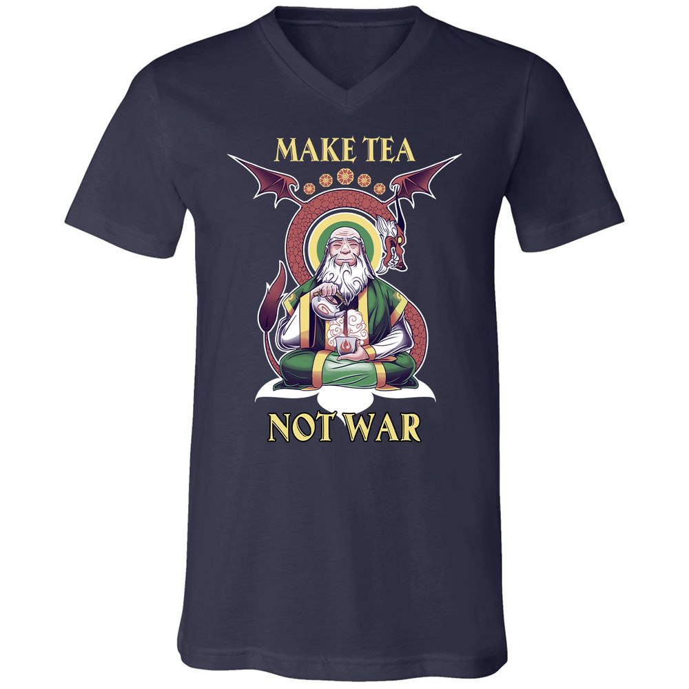 Unisex V-Neck T-Shirt - 859WX3VJ - Navy - 2