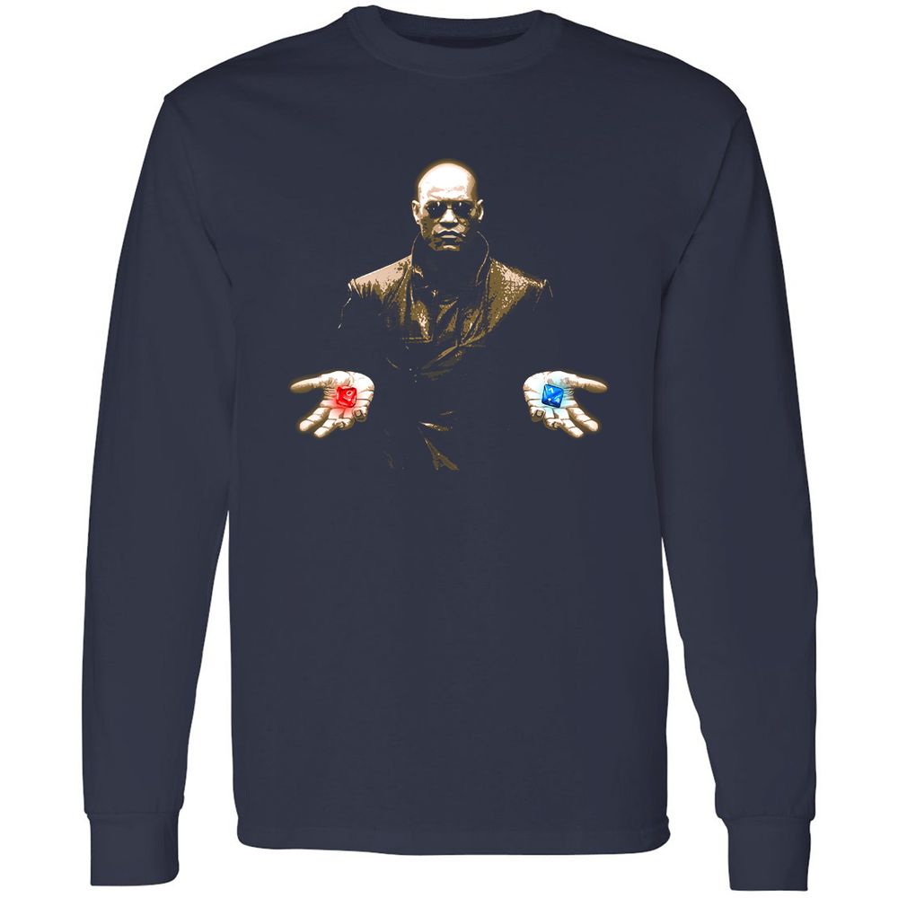 Long Sleeve T-Shirt - 81RBJL3U - Navy - 2