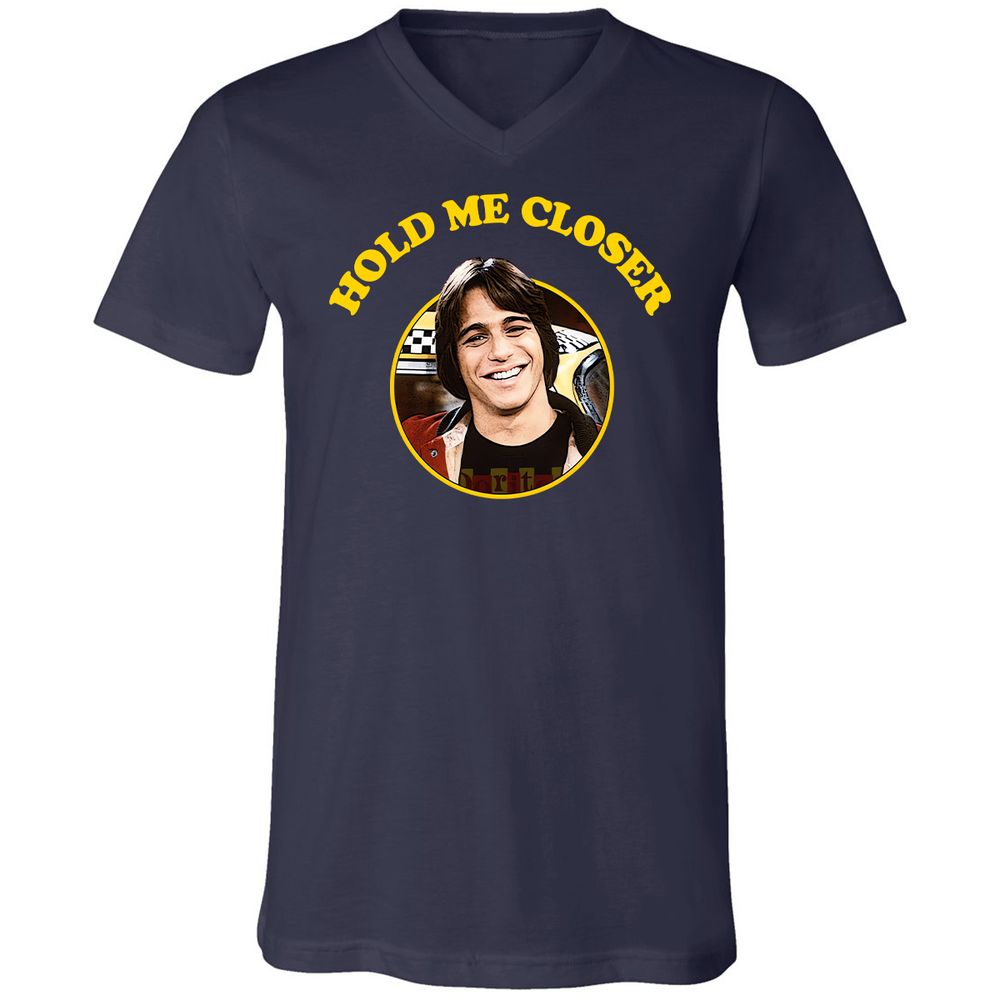 Unisex V-Neck T-Shirt - 4JC3JY5W - Navy - 2