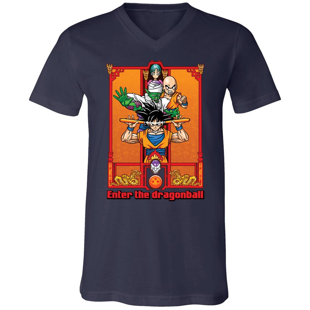 Unisex V-Neck T-Shirt - KVFW931P - Navy - 2