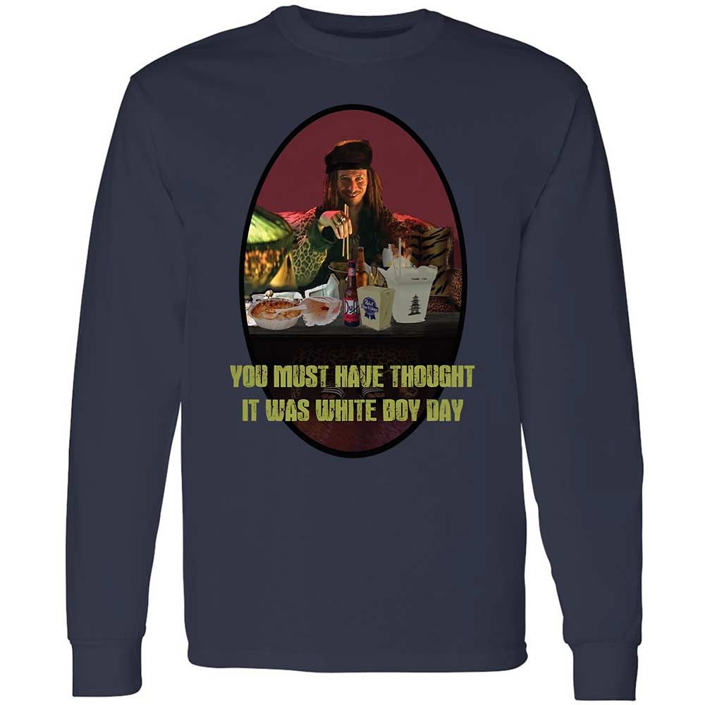 Long Sleeve T-Shirt - 7ZVUAPQF - Navy - 2