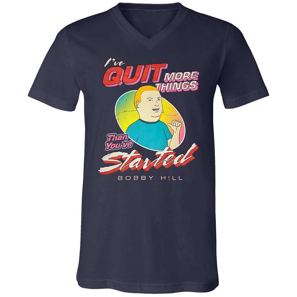 Unisex V-Neck T-Shirt - NXDHJFKH - Navy - 2