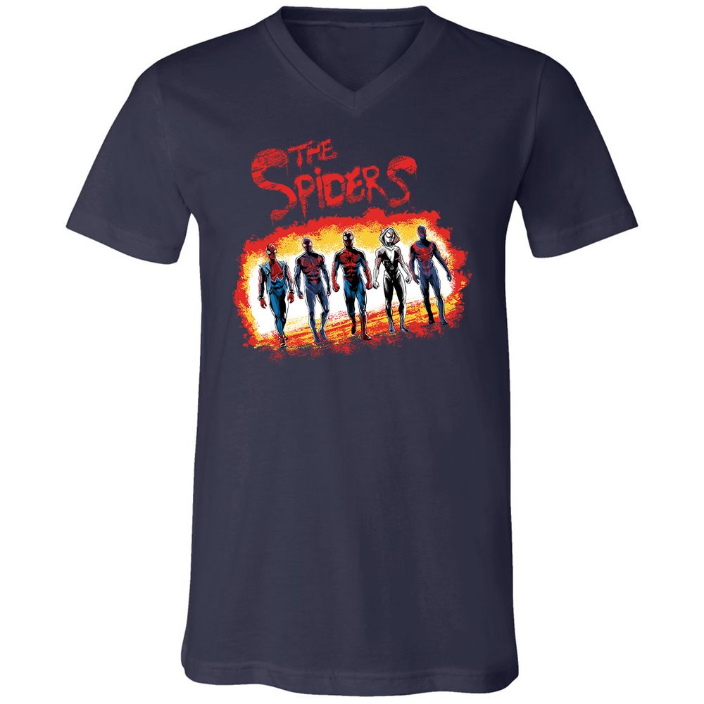 Unisex V-Neck T-Shirt - 6V7BQMEZ - Navy - 2