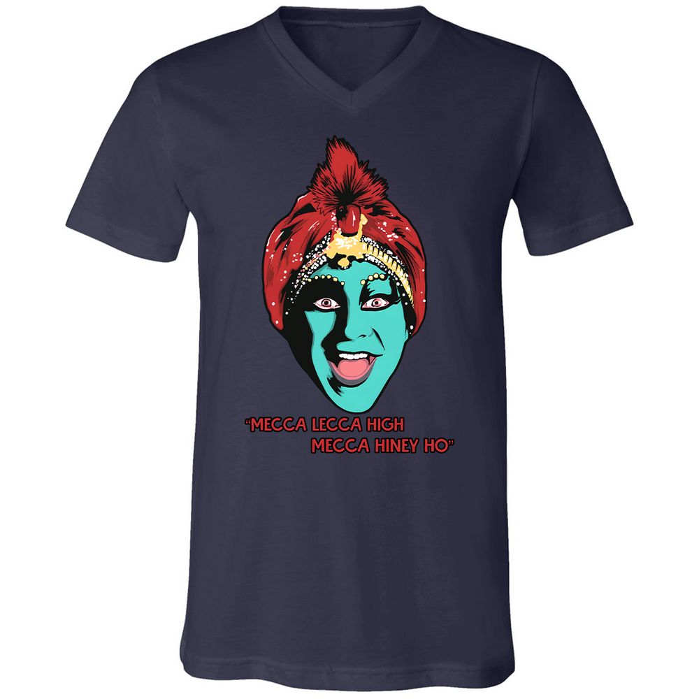 Unisex V-Neck T-Shirt - 3X583ZH3 - Navy - 2