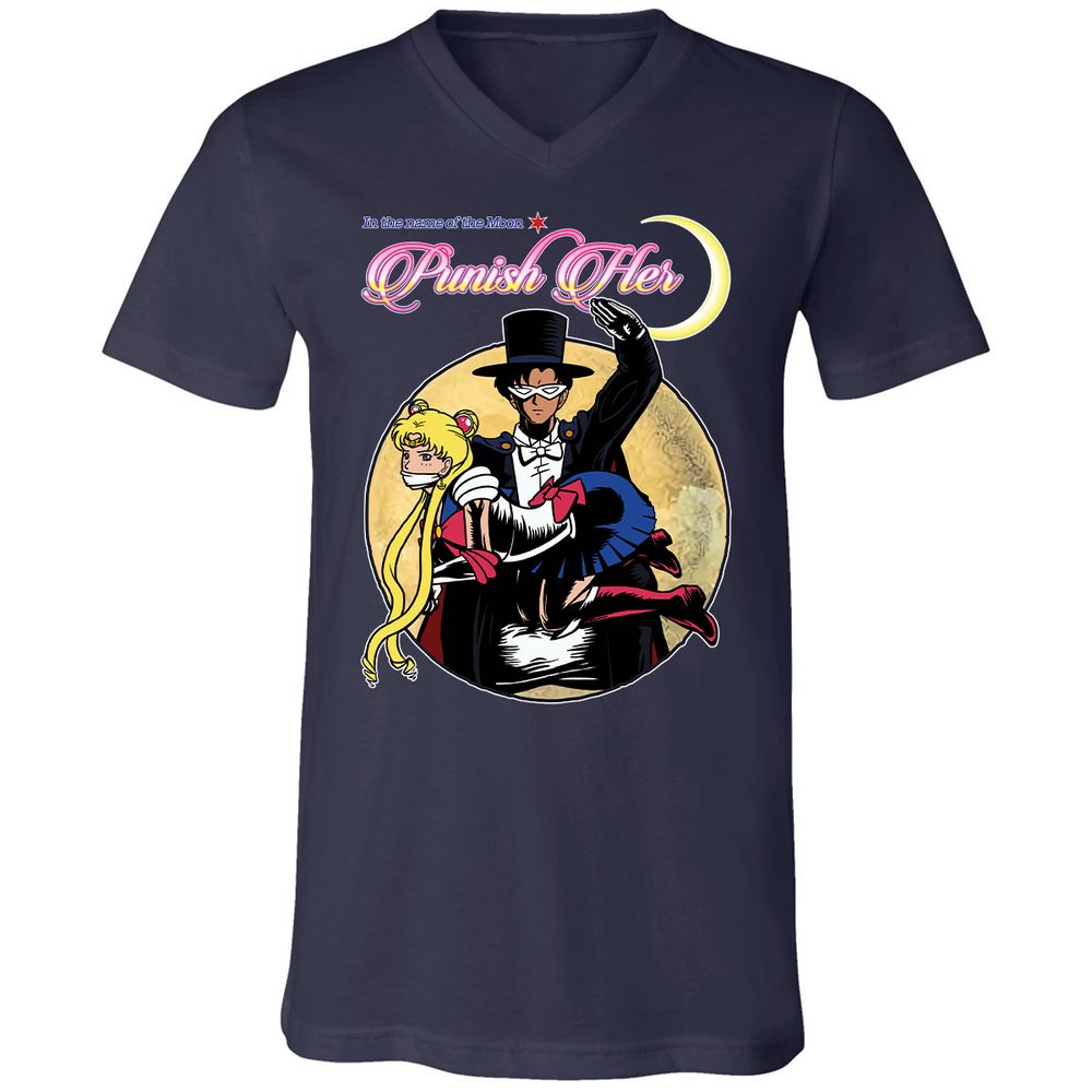 Unisex V-Neck T-Shirt - 2D39VFVZ - Navy - 2