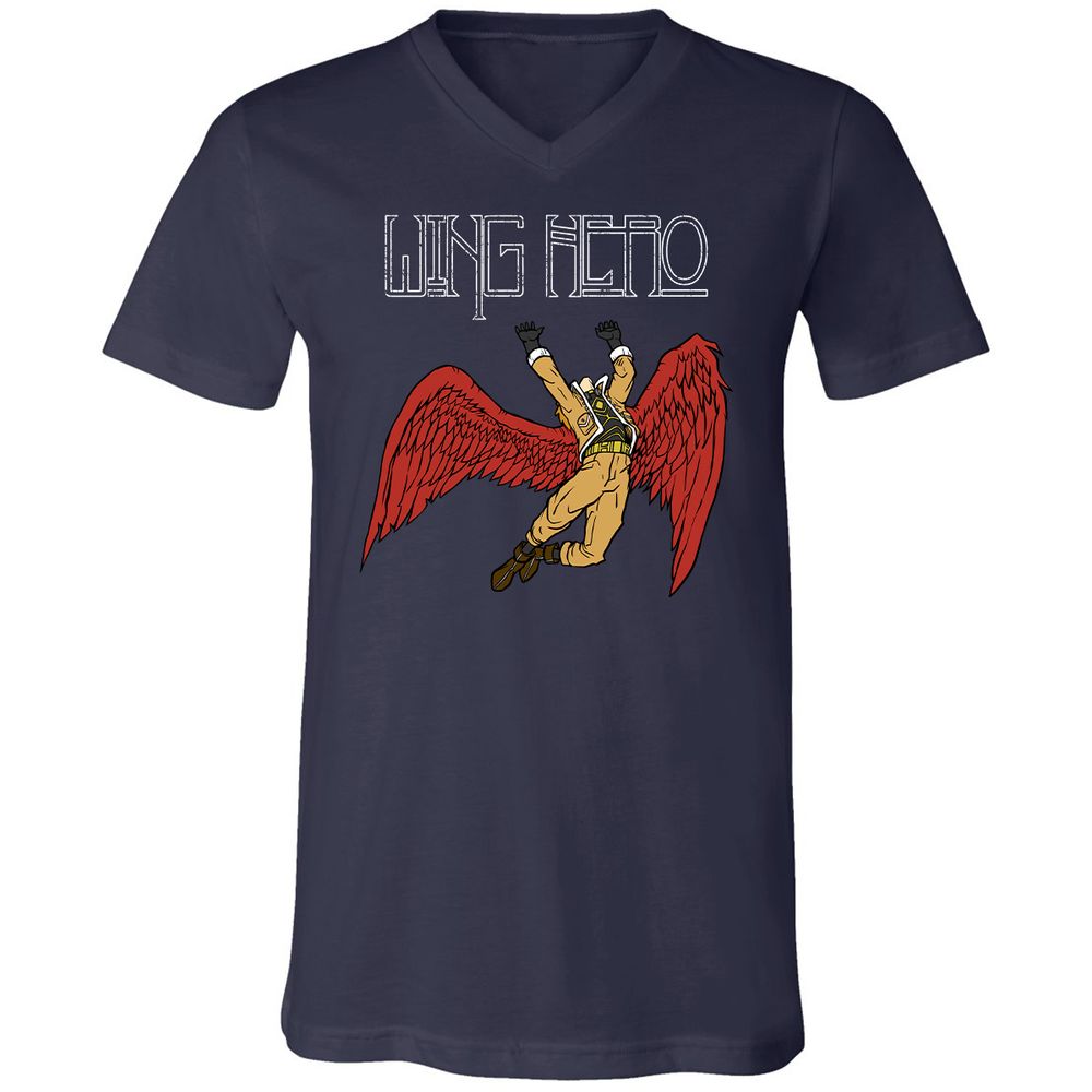 Unisex V-Neck T-Shirt - VNZKE7MQ - Navy - 2