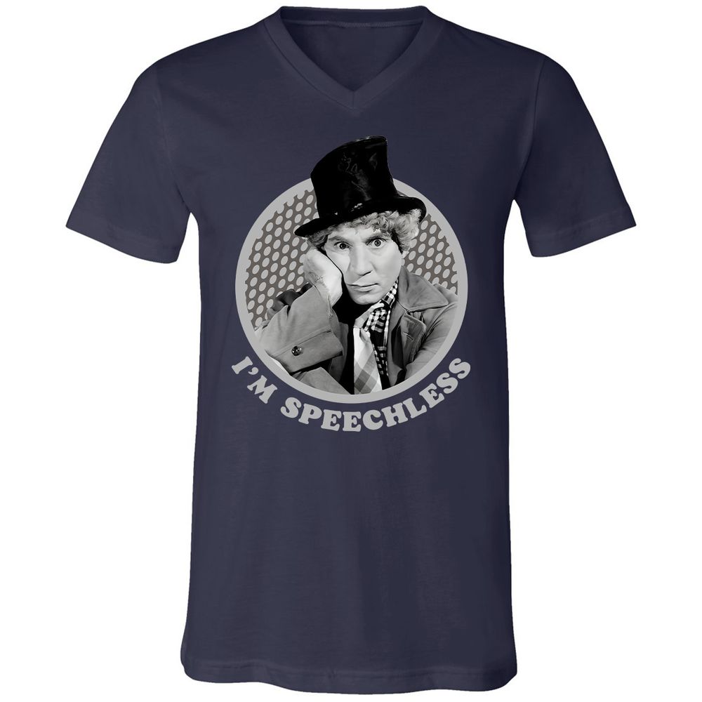 Unisex V-Neck T-Shirt - UAQAQ6A5 - Navy - 2