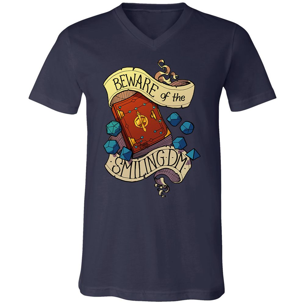 Unisex V-Neck T-Shirt - EFMTYBN7 - Navy - 2