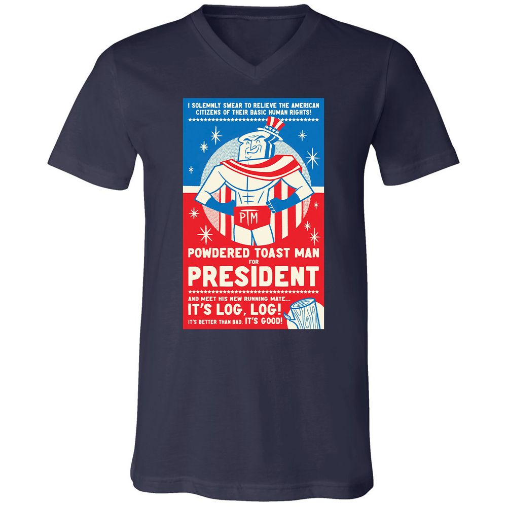 Unisex V-Neck T-Shirt - 22QSRA2A - Navy - 2