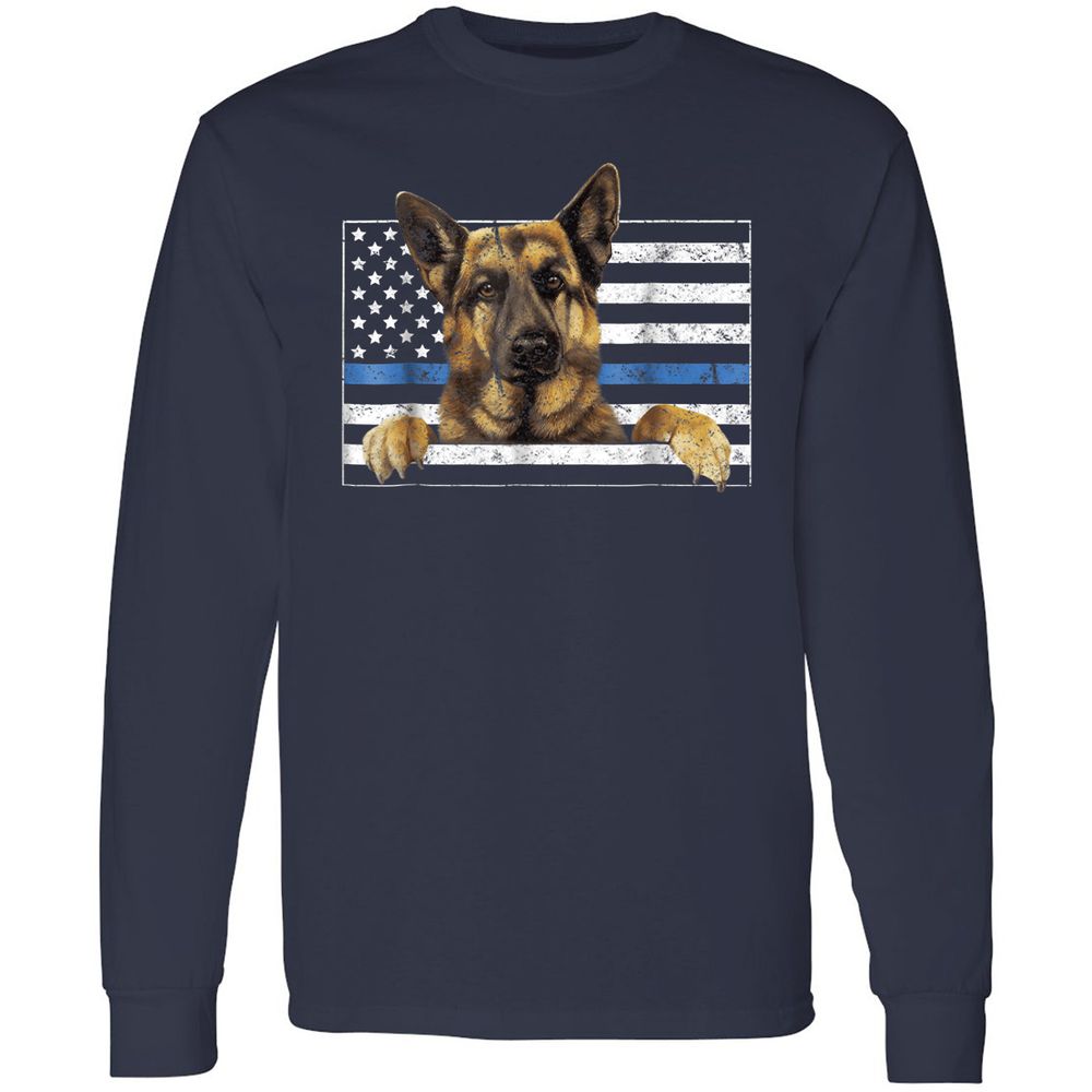 Long Sleeve T-Shirt - 7QEP6SCA - Navy - 2