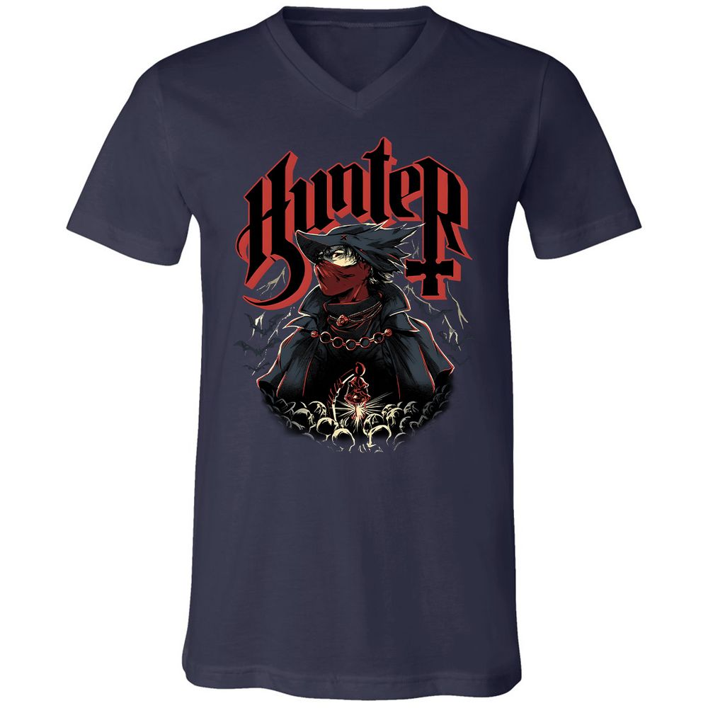 Unisex V-Neck T-Shirt - 88RY3SXU - Navy - 2