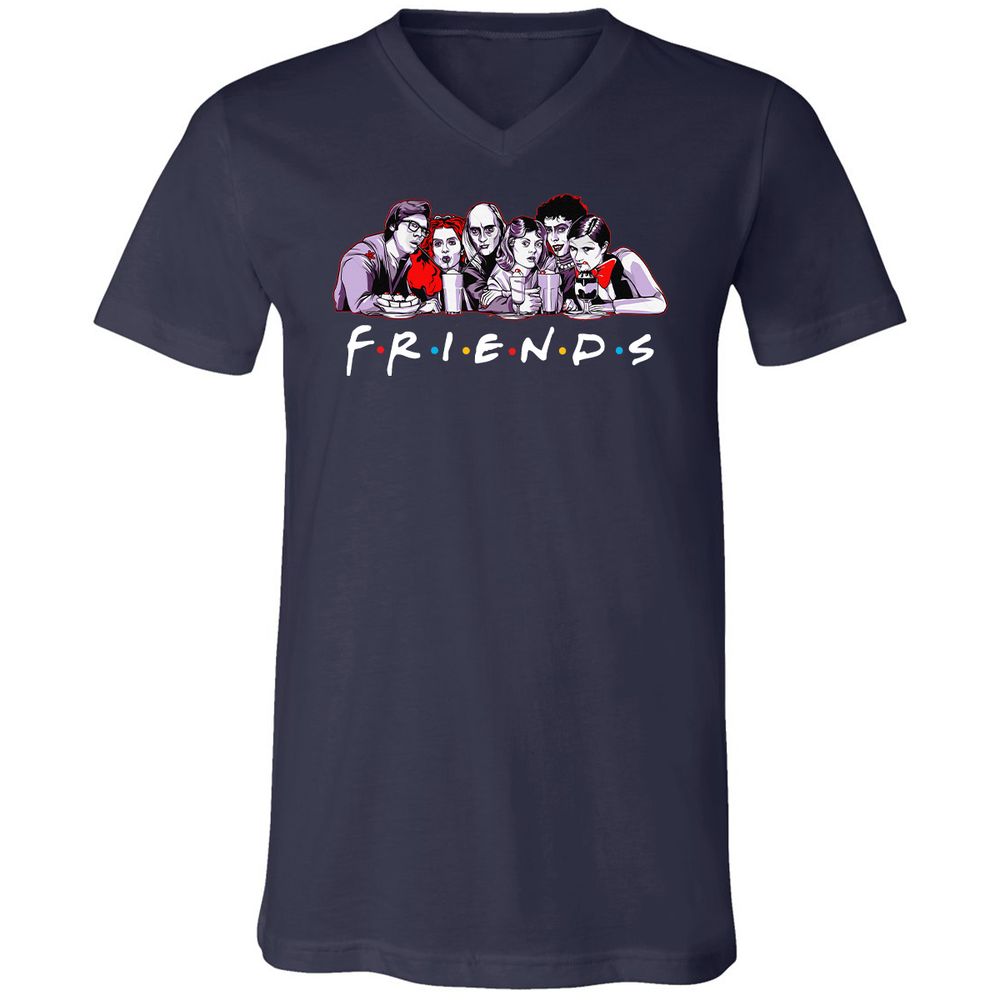 Unisex V-Neck T-Shirt - 3MB9EX6V - Navy - 2
