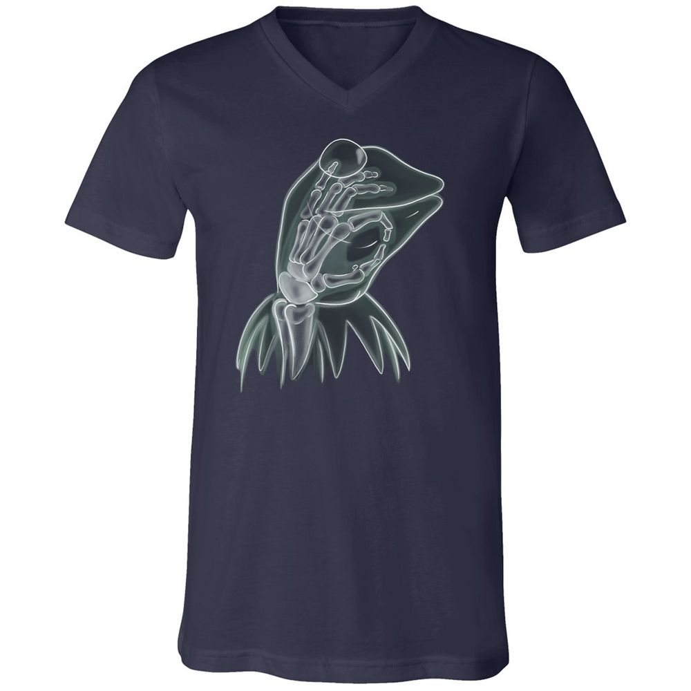 Unisex V-Neck T-Shirt - Z2Z55139 - Navy - 2