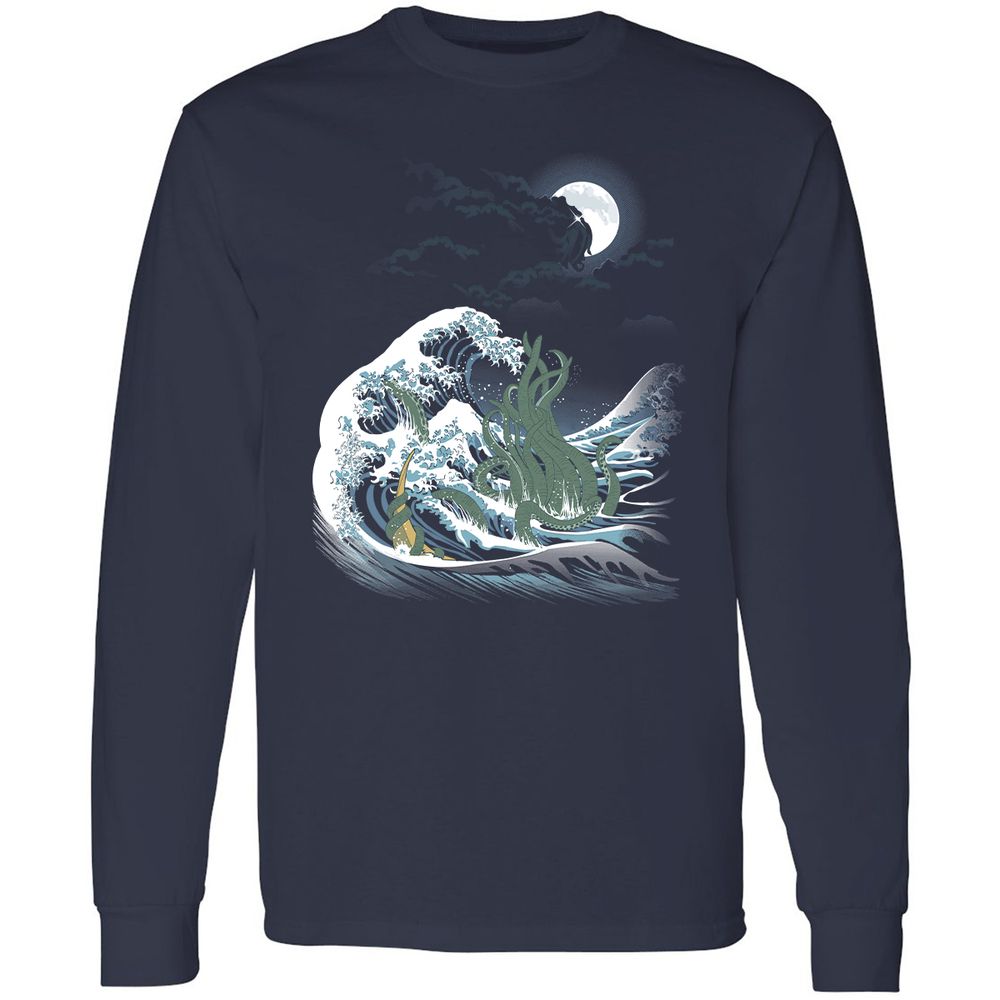 Long Sleeve T-Shirt - V4DF5ETL - Navy - 2