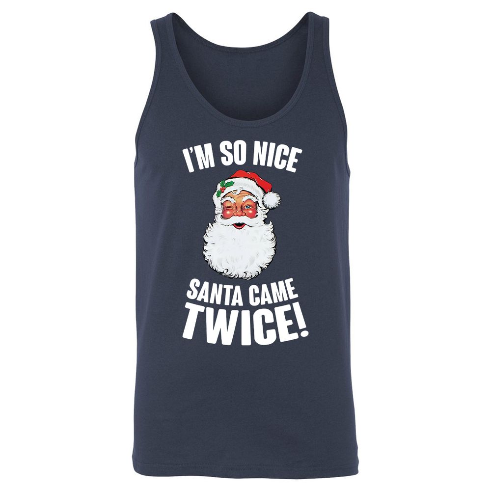 I'm So Nice Santa Came Twice! - Navy - 2