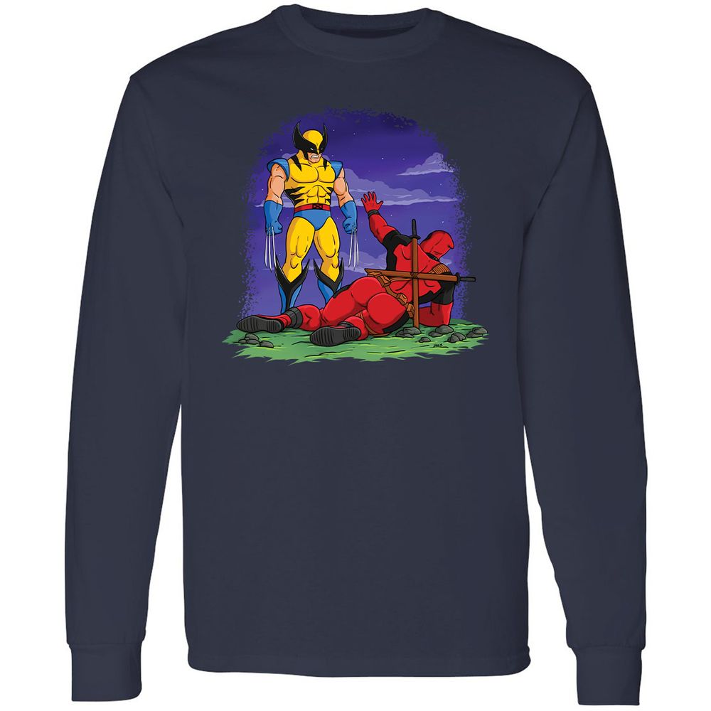 Long Sleeve T-Shirt - 7RQDDS41 - Navy - 2