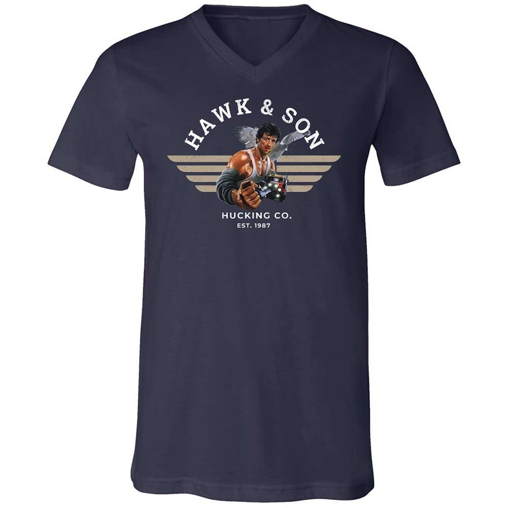 Unisex V-Neck T-Shirt - G827UPAN - Navy - 2