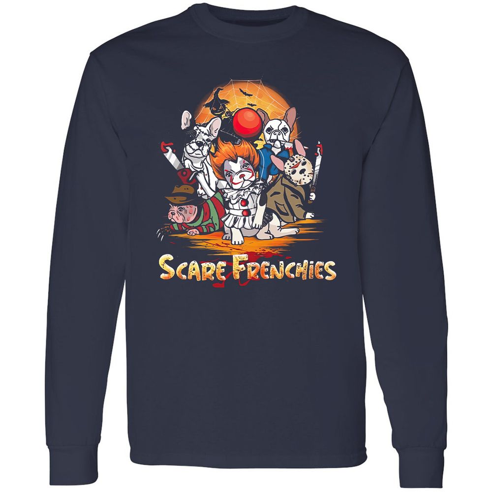 Long Sleeve T-Shirt - WFA83BWB - Navy - 2