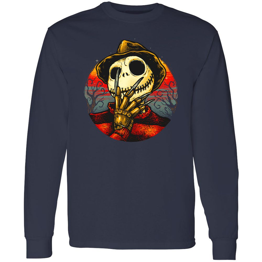 Long Sleeve T-Shirt - BCWZCSZW - Navy - 2