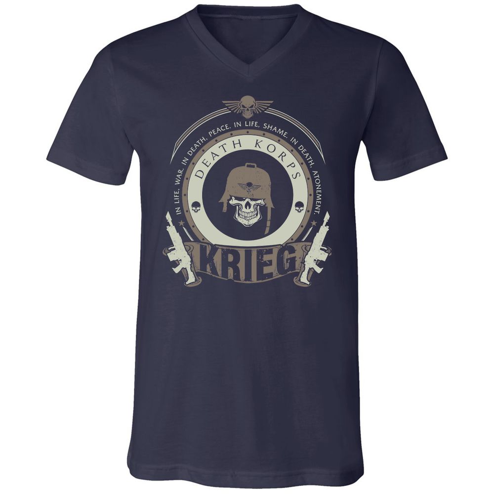 Unisex V-Neck T-Shirt - 9SHQZC1C - Navy - 2