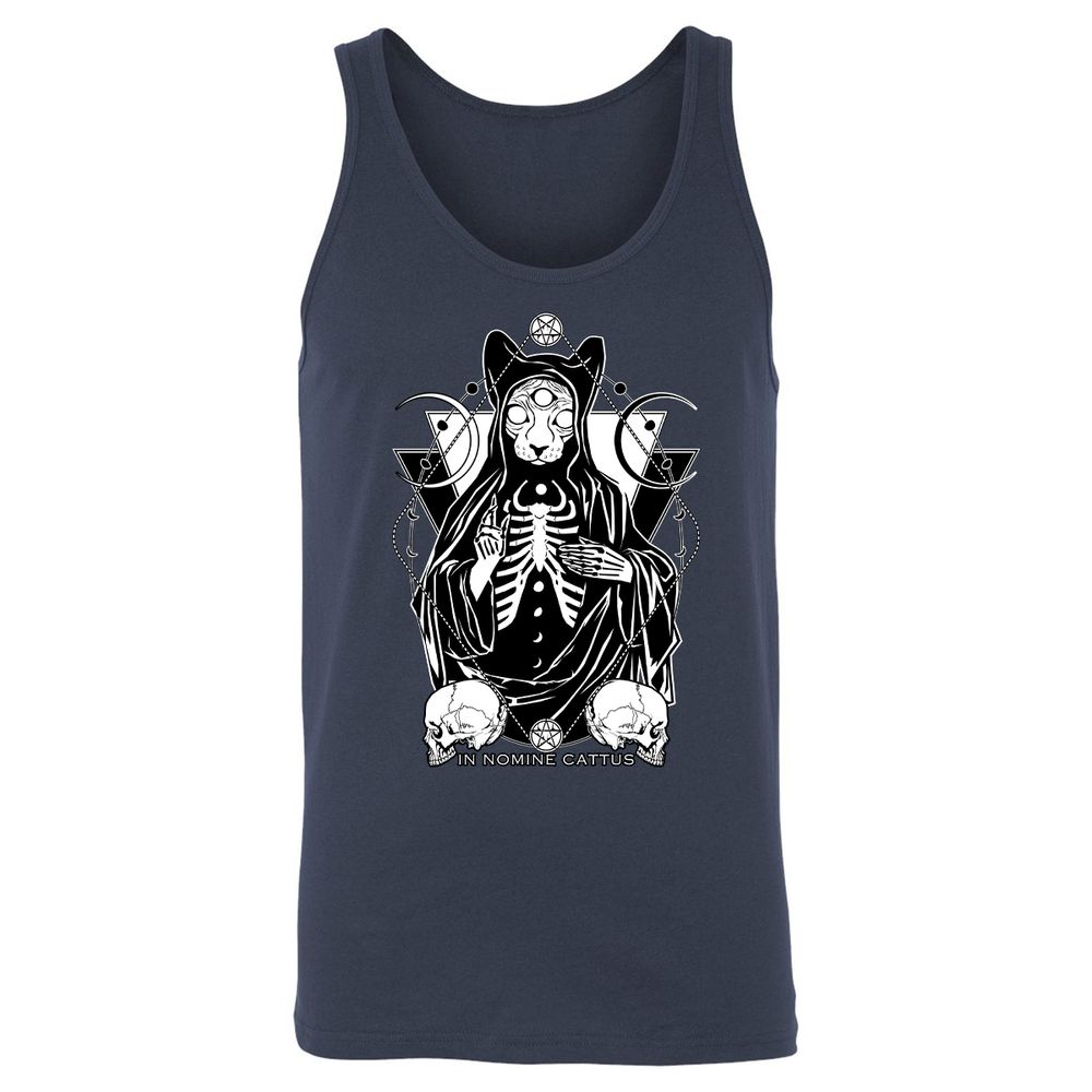 Unisex Jersey Tank - HK4W1XBF - Navy - 2