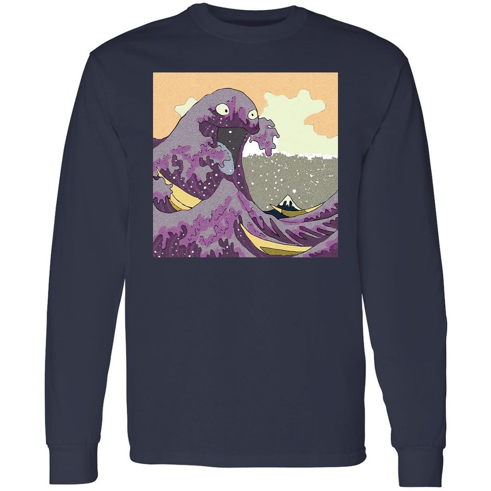 Long Sleeve T-Shirt - GB89DPKG - Navy - 2