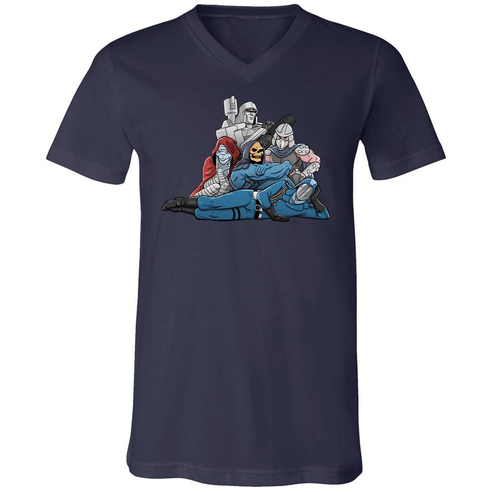 Unisex V-Neck T-Shirt - VC46TSVQ - Navy - 2