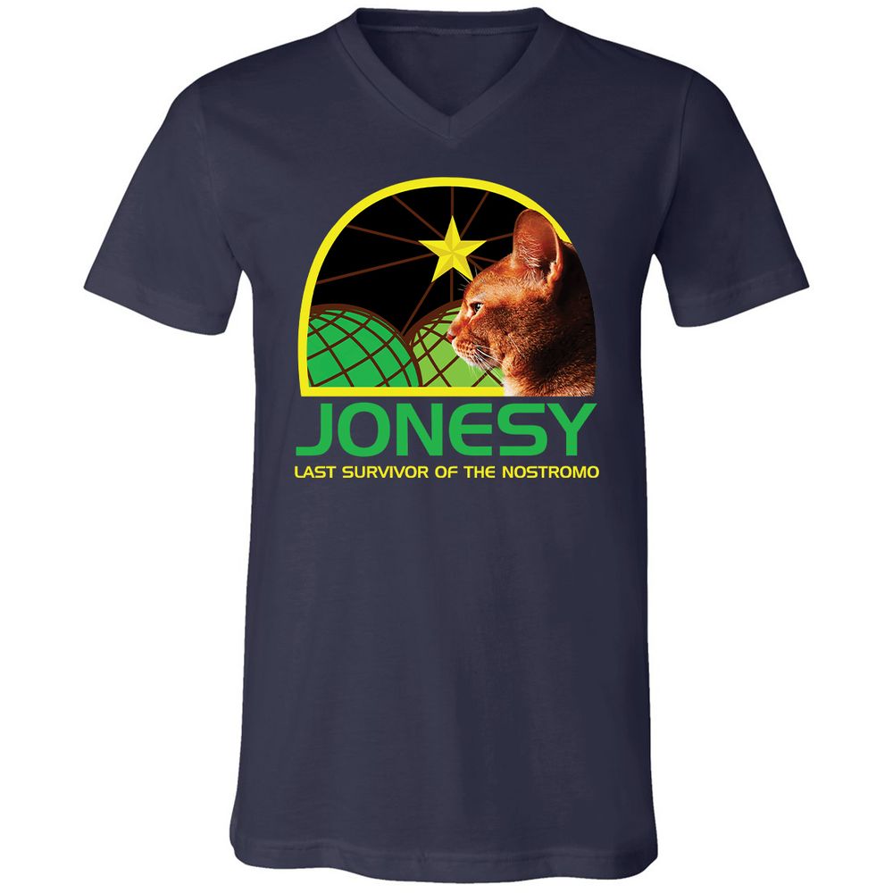 Unisex V-Neck T-Shirt - 5ZG186M4 - Navy - 2
