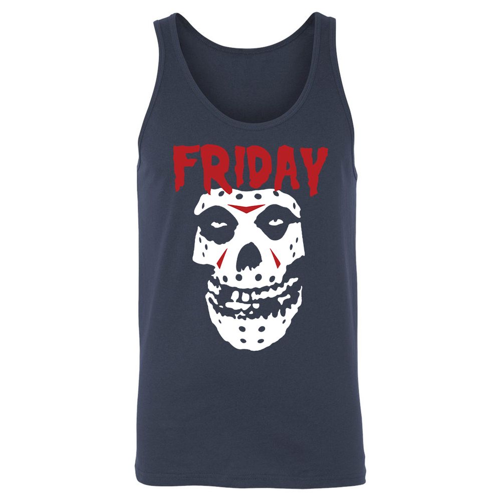 Unisex Jersey Tank - SLENMZK3 - Navy - 2