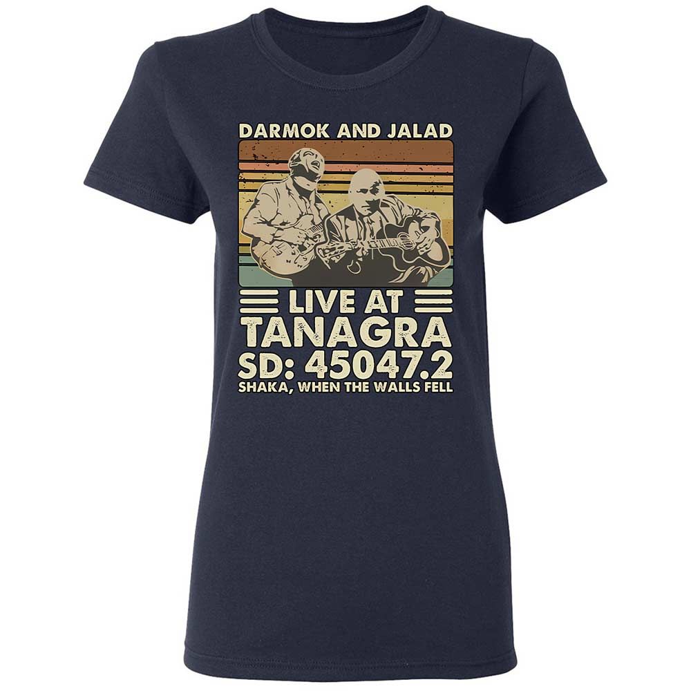 Women's T-Shirt - QCJYLHTQ - Navy - 2