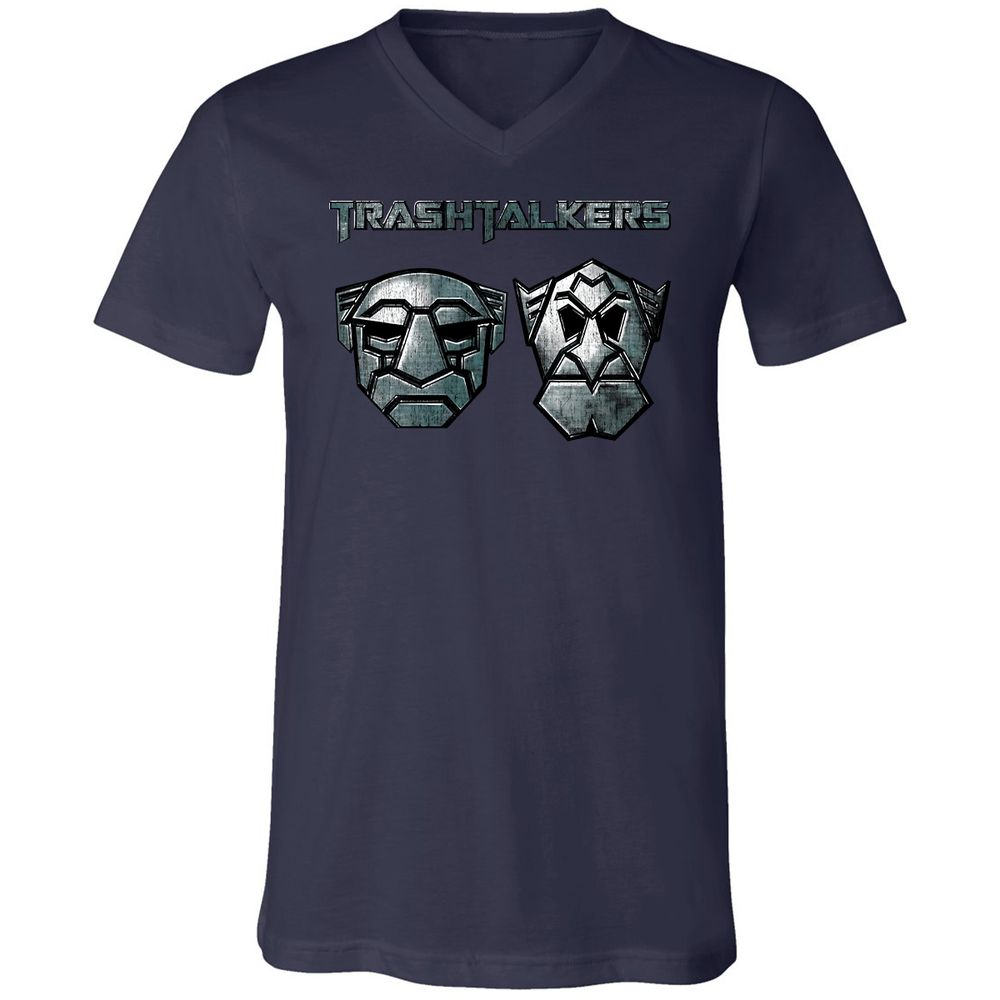 Unisex V-Neck T-Shirt - ANSRUJ11 - Navy - 2
