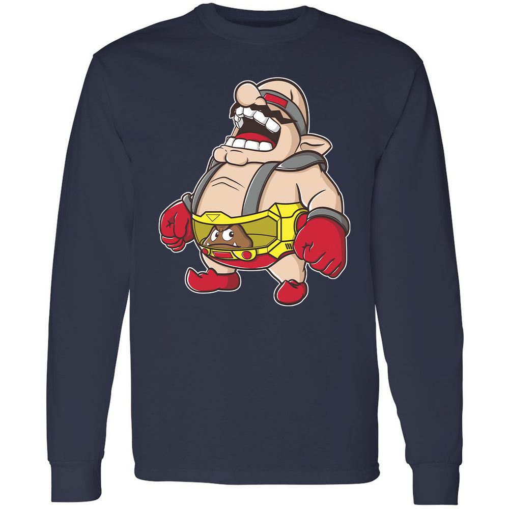 Long Sleeve T-Shirt - YCKXBW4A - Navy - 2