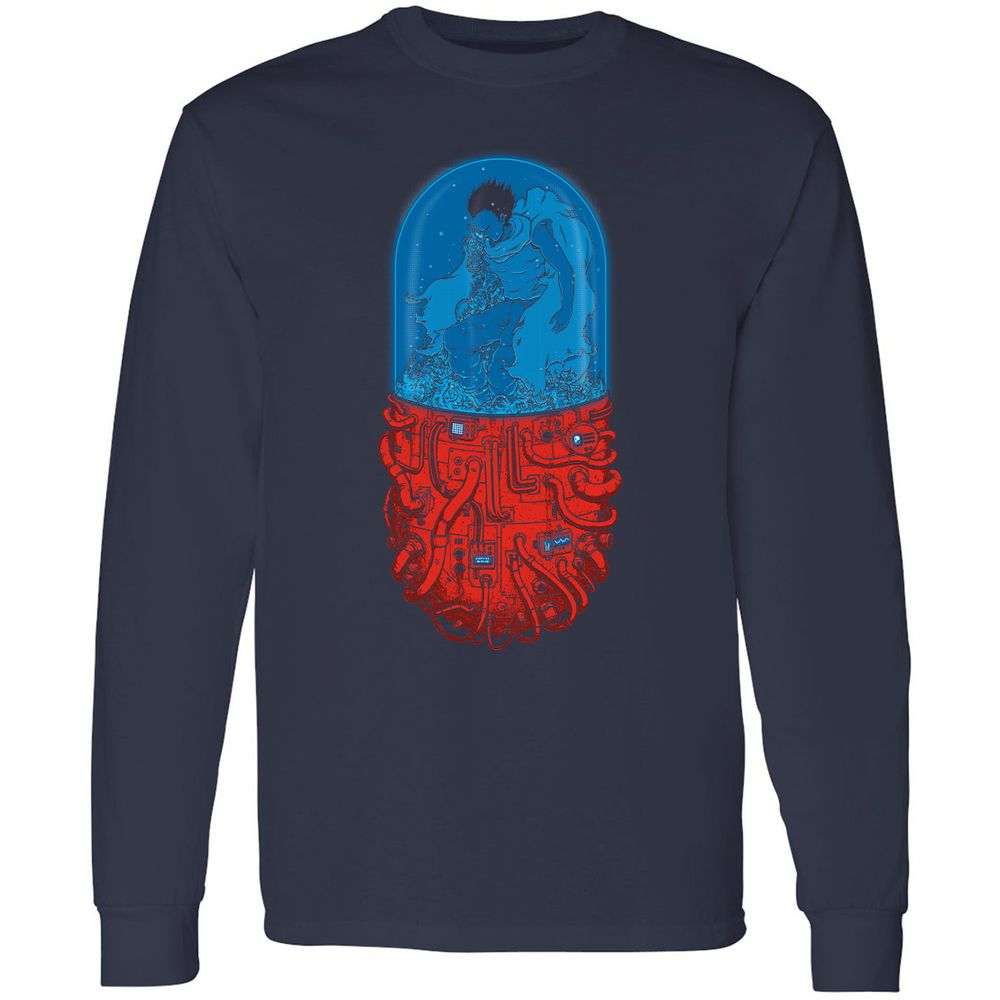Long Sleeve T-Shirt - 2XMUPGBV - Navy - 2