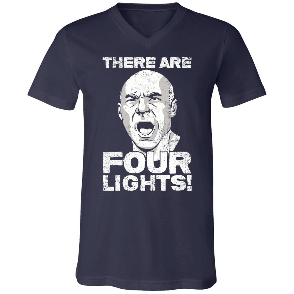 Unisex V-Neck T-Shirt - UJB6M7B7 - Navy - 2