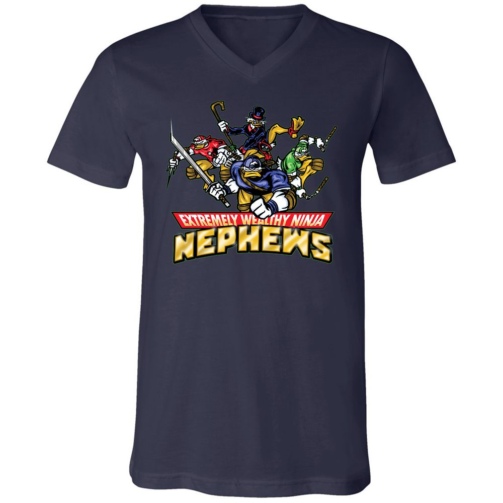 Unisex V-Neck T-Shirt - VZZY31PT - Navy - 2