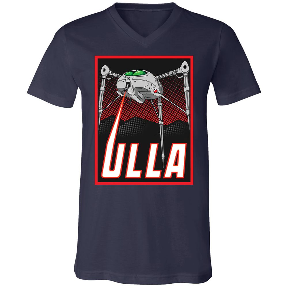 Unisex V-Neck T-Shirt - F1E68YJB - Navy - 2