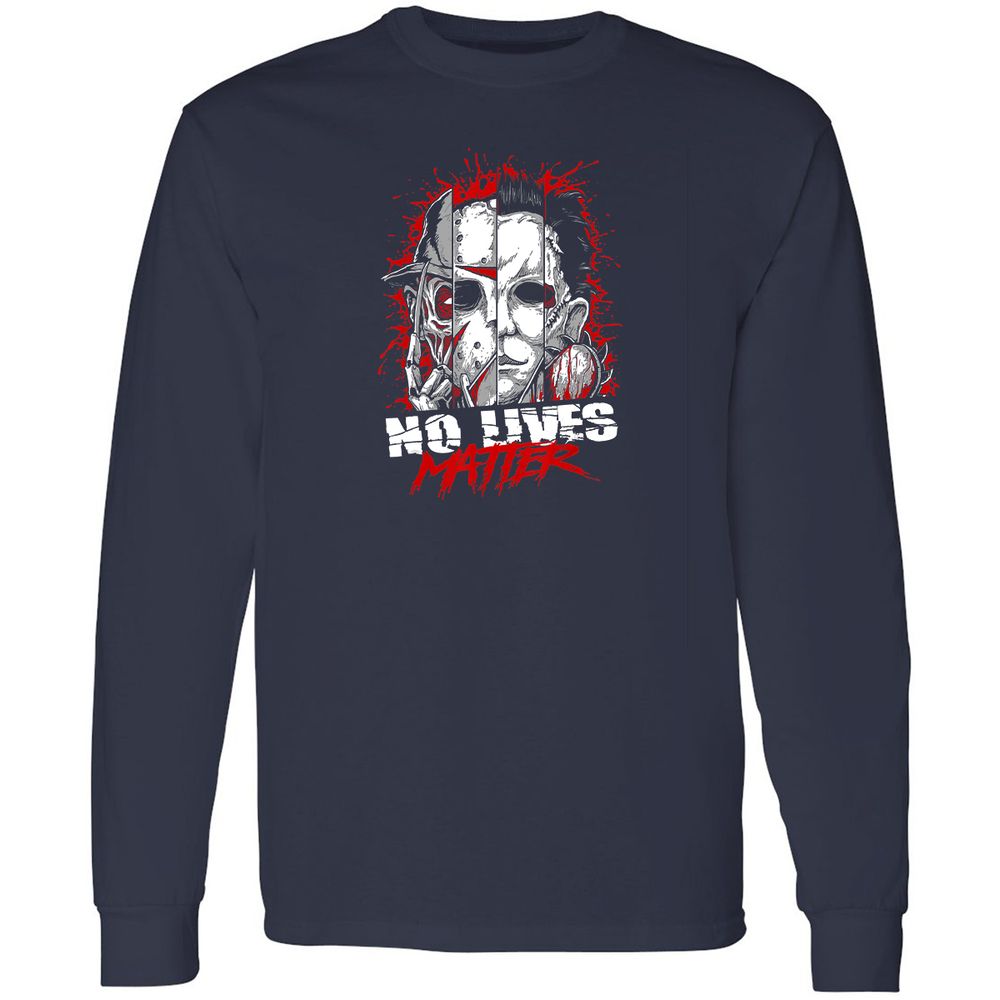 Long Sleeve T-Shirt - KGHJH338 - Navy - 2