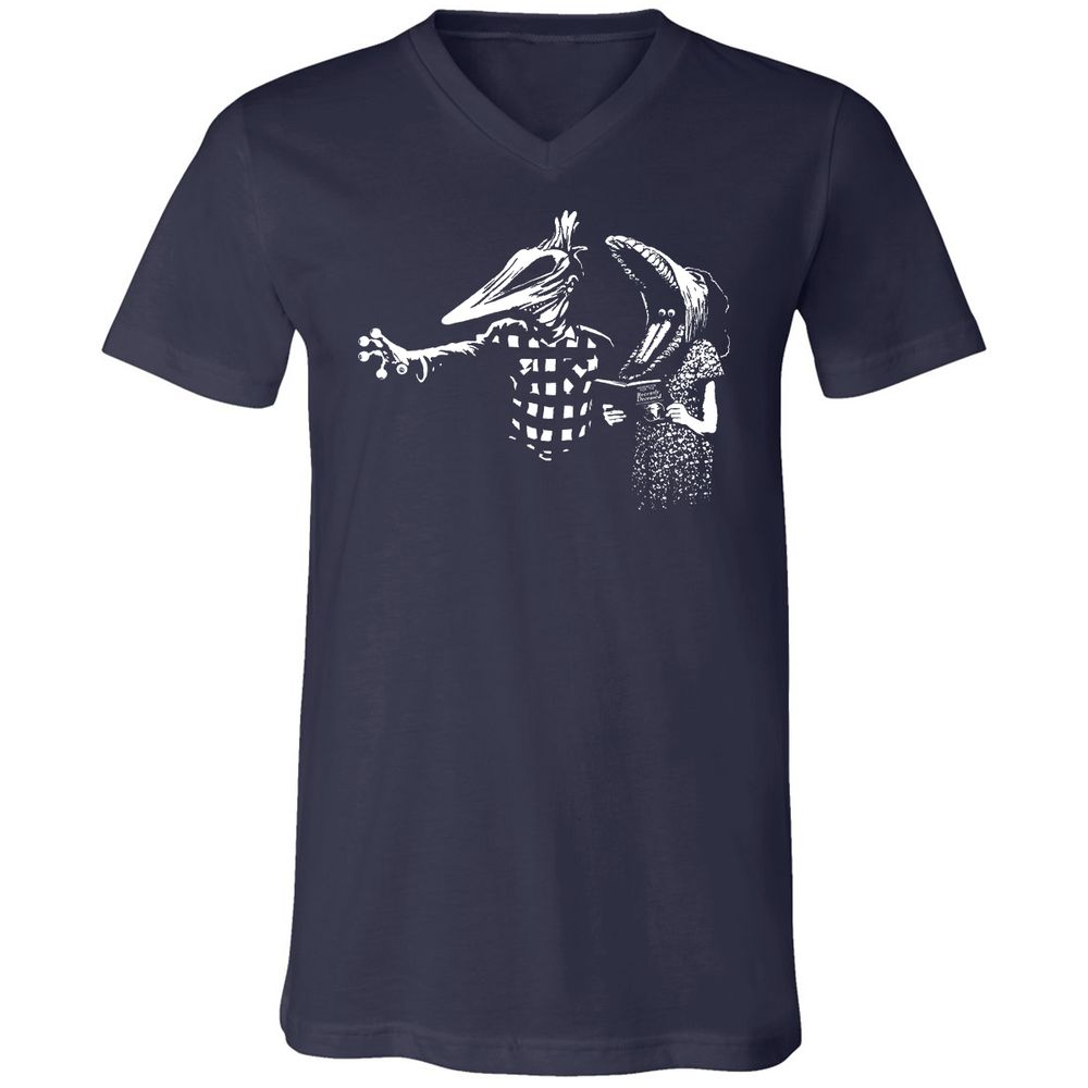 Unisex V-Neck T-Shirt - SG2VW966 - Navy - 2