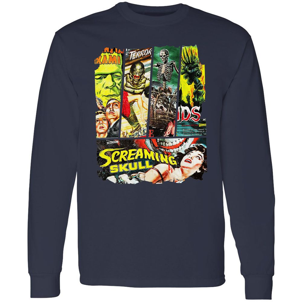 Long Sleeve T-Shirt - F1BWKCTL - Navy - 2