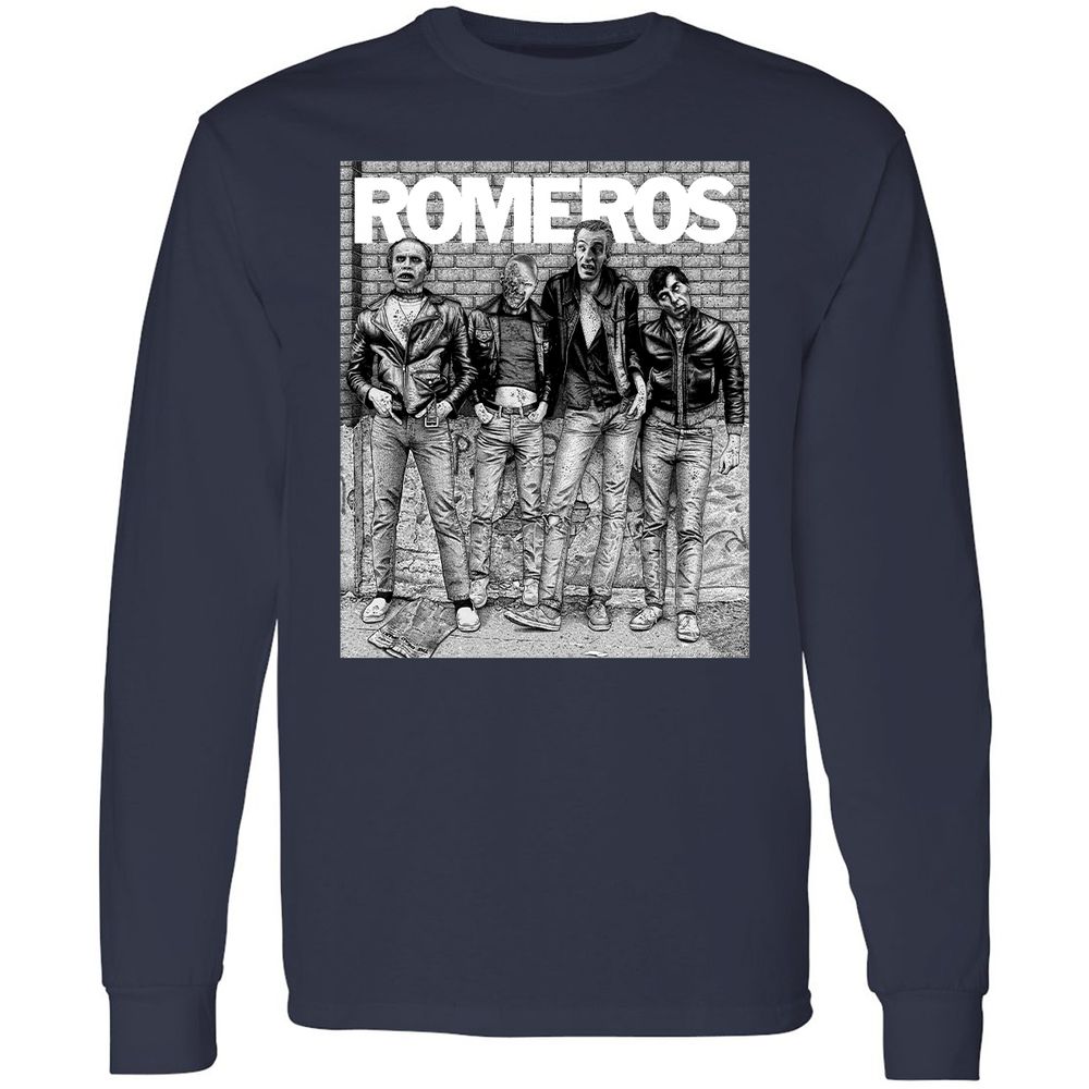 Long Sleeve T-Shirt - PRCLJ4H9 - Navy - 2