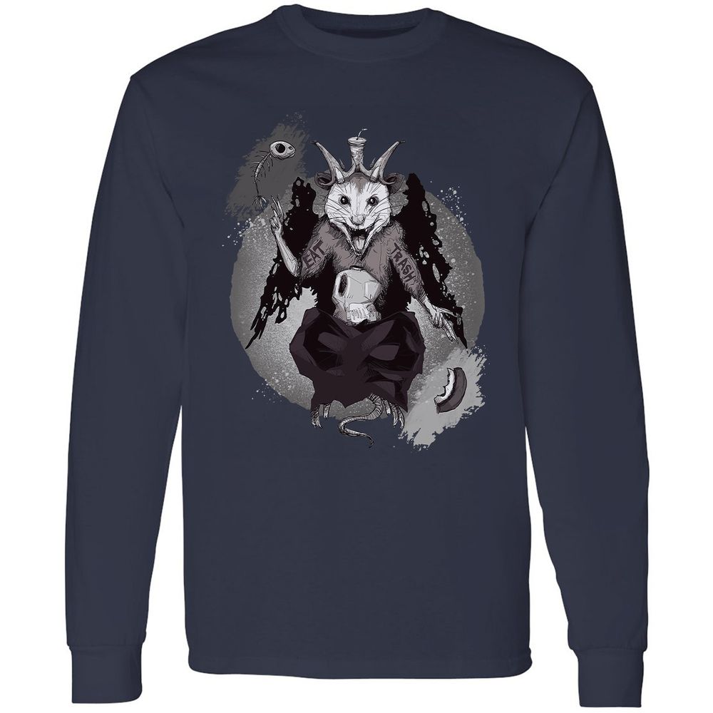 Long Sleeve T-Shirt - 4BDCHPYE - Navy - 2