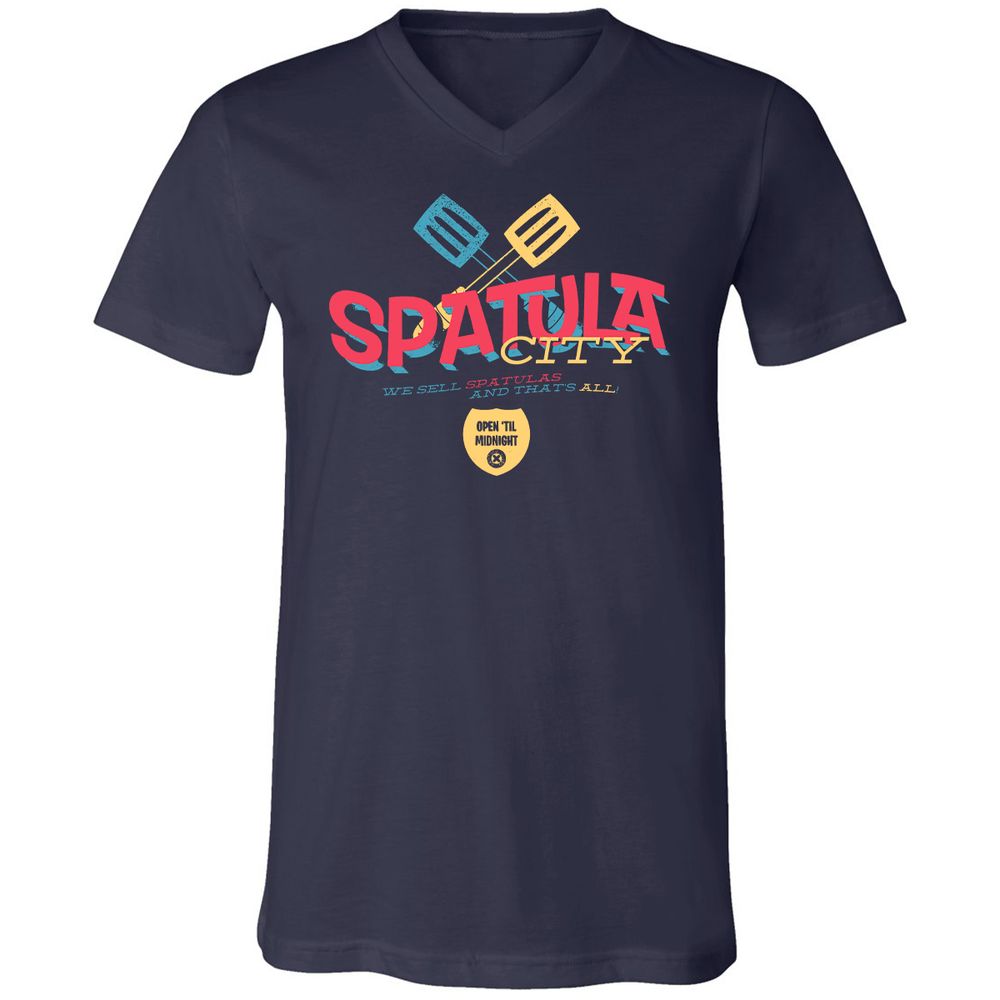 Unisex V-Neck T-Shirt - MPY5R1K1 - Navy - 2