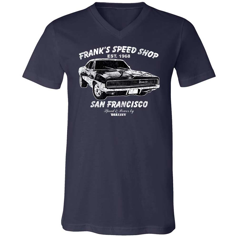 Unisex V-Neck T-Shirt - RE55QE9W - Navy - 2