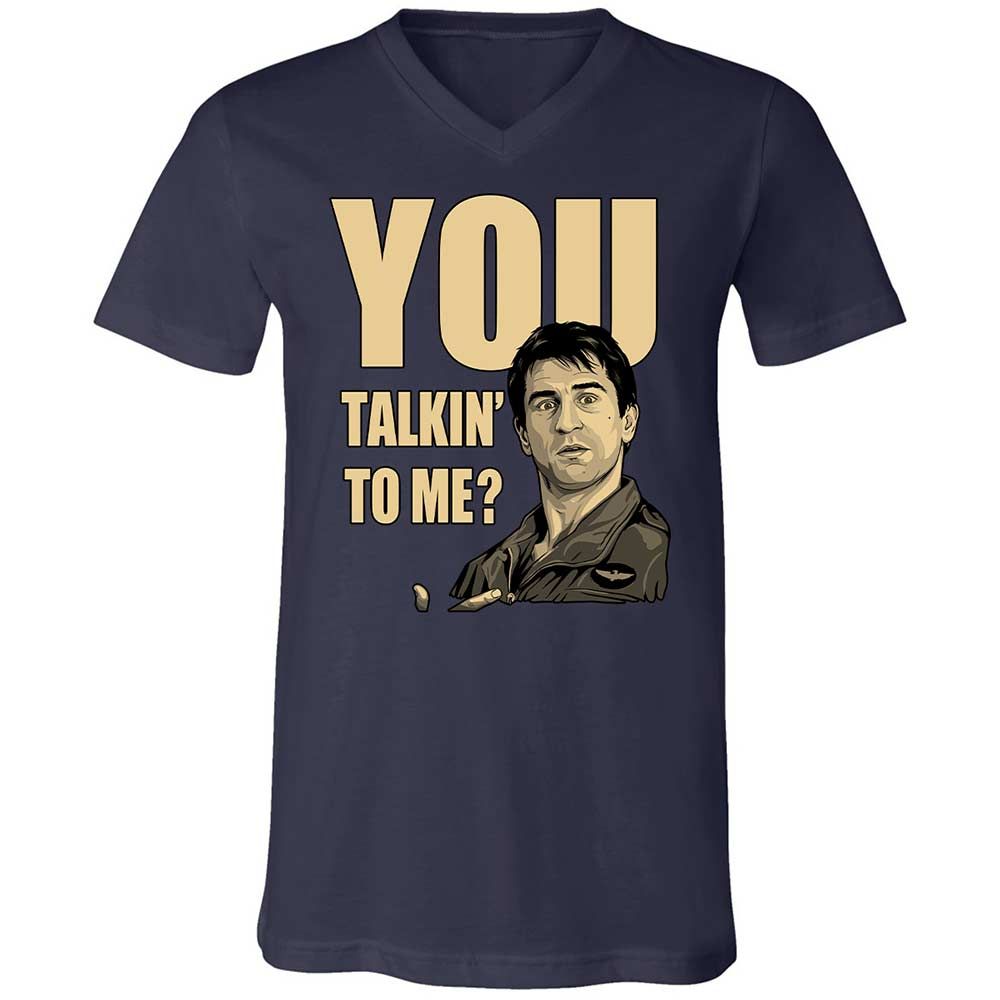 Unisex V-Neck T-Shirt - K3W8KJ6G - Navy - 2